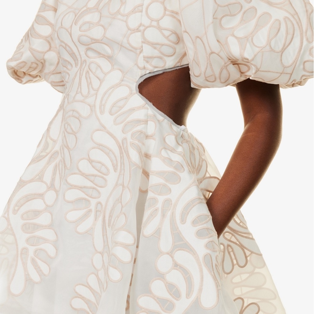 Aje Botanical Mini Dress in ECRU - New Season - Picture 2 of 6